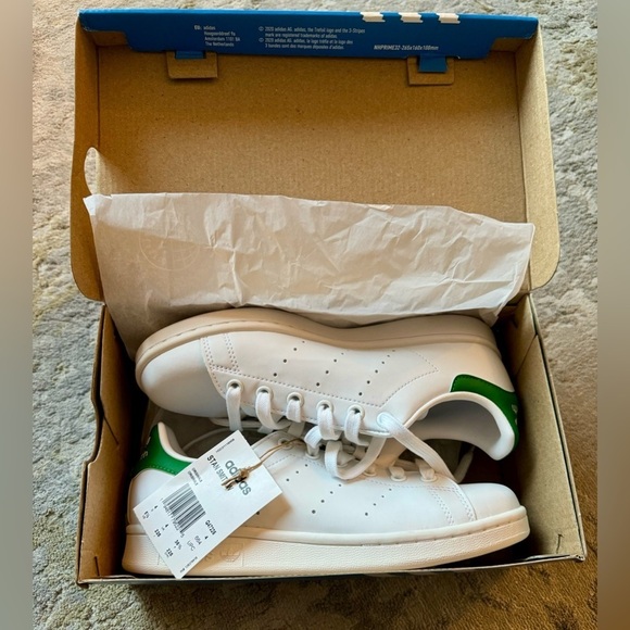 ❤️ HOT PICK ❤️ NWT Size US5.5 - Adidas Stan Smith Shoes (white/green) - Picture 12 of 15
